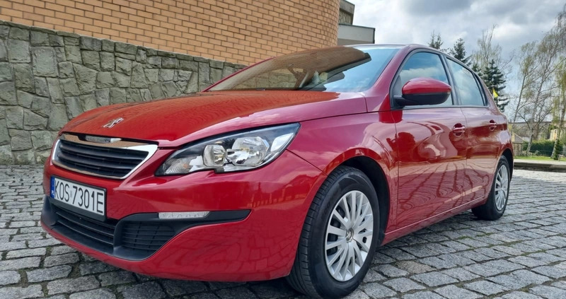 Peugeot 308 cena 31900 przebieg: 112223, rok produkcji 2014 z Oświęcim małe 106